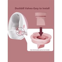 4pcs Duckbill Valves and 2pcs Silicone Diaphragms Compatible with Momcozy Mobile Flow M9, M9 Replacement Accessories