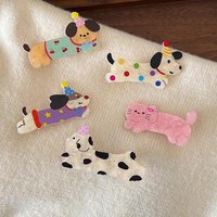 10PCS Cute Cartoon Dog and Cat Hair Clips for Women, Side Flyaway & Bang Clips, Girlish Duckbill Clips, Hairpins & Hair Access