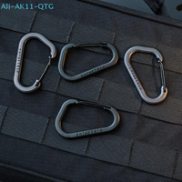 New 2Pcs D Ring Carabiner Outdoor Survival Gear Lightweight Handbag Strap Clips For Hiking Camping Climbing Accessories