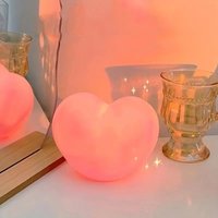 Three-dimensional Love-Shaped Night Light Pink White Atmosphere Decoration Heart Shaped LED Lamp Ambient Light Valentine's Day