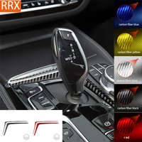 For BMW 5 Series G30 2016-2022 Center Console Gear Shift Trim Strip Cover Tuning Soft Real Carbon Sheet Car Interior Accessories