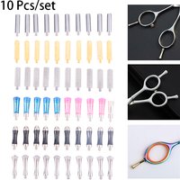10Pcs Hairstyling Removable Finger Rest Scissors Shear Scissor Parts Accessories