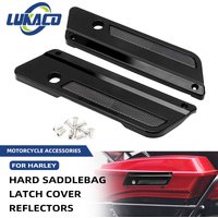 Motorcycle Black Accessories Saddlebag Latch Covers For Harley Touring Electra Street Glide Road King FLH FLT FLHR FLTR 93-13
