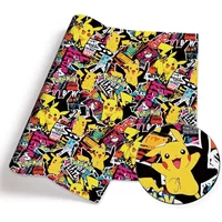 140x50CM Pokemon Cartoon printed fabric DIY Cartoon Polyester/100Cotton Fabric Patchwork Tissue Kid Sewing Doll Curtain90784