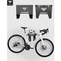 TOSUOD Steel Bike Wall Mount Holder Adjustable Vertical Bicycle Parking Rack Stable Anti-Scratch Indoor Wall Storage Bracket