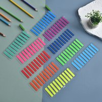 Bright Fluorescent Color PET Sticky Notes Index Tabs Transparent Writable Highlighter Flags for Notebook Office School