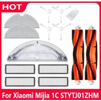 Kit de pièces de filtre HEPA pour aspirateur Robot Xiaomi Mijia 1C STYTJ01ZHM, brosse principale latérale, réservoir d'eau, tissu de vadrouille