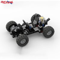 MOC Horizontal Bar Kart Mini Kart Model Kit Steerable Small Particle Assembled Building-Blocks Creative STEM Education Boy Gifts