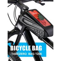 AliExpress TAKEZERO Bike Phone Bag Touch Screen Waterproof EVA Hard Shell Top Tube Front Frame Pouch MTB Road Bicycle Cycling Accessories