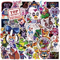 50Pcs Horror Games Security Vulnerabilities Cartoon Sticker Kids Toys DIY Helmet Waterproof Decal Graffiti Decor Gift