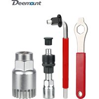 AliExpress Deemount Bicycle Repair Kit Carbon Steel 20 Spindles Sleeve Tool BB Crank Extractor For Splined/Square Crankset Maintenance Tool