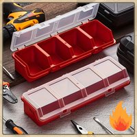 Multi Grid Storage Box Durable Plastic Small Component Container Hardware Screw Jewelry Desktop Useful Classification Organizer