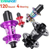 AliExpress TANKE MTB 120 Click Hub 6 Bearing Bike Front Rear 28 32 36 Holes Disc Brake QR Bicycle mass thunder Noisy Cube 6 Pawl Hubs TH390