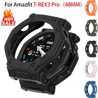 TPU Protective Case For Amazfit T-rex3 Pro 48mm SmartWatch Soft Silicone Bumper For Huami Trex3 Pro Protector Shell Accessoies