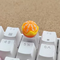 DlY Orange Mechanical Keyboard Keycaps Transparent Personalized Customized Fruit Keycaps High Beauty Cross Axes