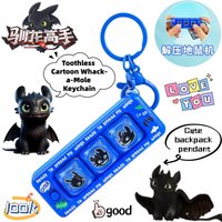 New How to Train Your Dragon Toothless Animation Peripheral Personality Creative Hamster Keychain Cartoon Cute Schoolbag Pendant