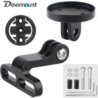 Deemount Angle Adjustable Stem Mount Bicycle Computer Stand for Garmin Bryton Wahoo Fits Magicshine Headlight GoPro Camera Adapt