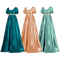 Victoria Retro Style Delicate and Elegant 19th Century Satin Vintage Costume Dress for Cosplay Party cosplay costumes