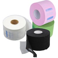 100PCS/Roll Disposable Hair Cutting Neck Paper Adjustable Barber Dedicated Salon Accessory Hairdressing White/Black Neck Strips