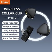 Mini Wireless Lavalier Microphone Type-C Noise Reduction for Android iPhone Live StreamingCompact Audio Recording
