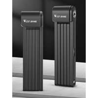 AliExpress West Biking WEST BIKING Foldable Bicycle Lock Anti Theft MTB Road Cycling Lock High Security Bike Chain Lock for Motorcycle Scooter E-Bike