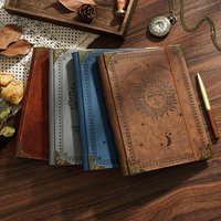 2025 Retro Magical Diary - Thick A5 Loose-Leaf Academy Journal, High-Value Aesthetic Notebook