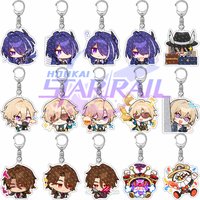 Game Honkai: Star Rail Aventurine Gallagher Clockie Keychain New Cute Cartoon Anime Pendant Key Ring Backpack Jewelry Gift Badge