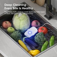 Portable Ultrasonic Fruit and Vegetable Cleaner IPX7 Waterproof Multifunctional Food Washer for Home and Kitchen Use