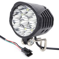AliExpress NONE E-Bike Horn Light 2in1 9LED 18W Headlight with Horn and Light Switch for 36V 48V 60V Electric Scooter Bicycle Safety Flashlight