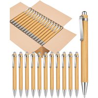 10PCS Bamboo Ballpoint Pen Stationery Party Pens Office School Supplies Business Gifts