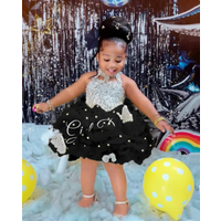 Custom Flower Girl Dress Wedding Gown Birthday Party Pageant Dress Sequin Halter Tulle Tutu Dress For Girls فساتين بنات