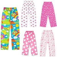 New Summer Fashion Rainbow Fun Girls' Leisure Home Breathable Adult and Children's Loose Sleepy Pants Can be Wearing Externally