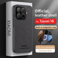 Matte Litchi Texture Leather Soft Case for Xiaomi Mi 15T 14T 13T 12T Pro Silicone Cover For Mi 17 Pro Max 17Pro 17 15 Pro Ultra