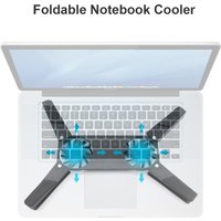 USB Powered Laptop Cooling Pad with Double 60mm Fans Foldable Cooler Pad Cooling Pad Bracket for Notebook Laptop PC Computer