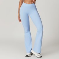 Women High Waist Flared Pants Slim Solid Sexy Pants Elastic Butt Lift Skinny Yoga Leggings Gym Workout Runing Push Up Leggings