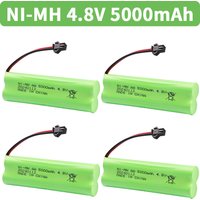 4.8V 5000mah NiMH AA Battery For Rc toys Cars Tanks Robots Boats Guns 4.8v Rechargeable Battery 4* AA Battery Pack 1-10PCS