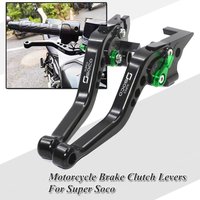 Für Super Soco TC TCmax TS TSx Motorrad Kurzer Brems- und Kupplungshebel Aluminium CNC Verstellbarer Motorrad-Bremshebel
