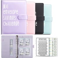 100 Envelope Challenge Binder Save Savings Challenges Loose-Leaf Binder Budget Binder With Cash Envelopes Money Organizer System