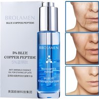 5% Blue Copper Peptide Serum Anti Wrinkles Aging Rejuvenating Facial Lifting Moisturizing Brighten Skin Tone Skin Cosmetics