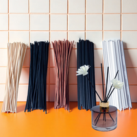 50 Pieces of Natural Wood Rattan Reed Diffuser Sticks, Replacement Reeds for Diffusers, Diameter 3mm 4mm 5mm, Flameless Rattan Aroma Sticks for Home and Living Room Fragrance