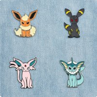 4pcs/set Anime Pokemons Enamel Pin Pikachus Badge Brooch Denim Clothes bag Cute Animal Jewelry Gift