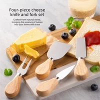 Multifunctional Stainless Steel Cheese Utensil 4pc Gift Set Butter Spreader Jam Spatula Slicer Household BreakfastTableware Tool