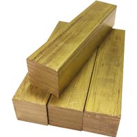 20x20x100mm 20x20x200mm Brass Shaft Square Flat Bar Rod Model Maker DIY Material All Sizes