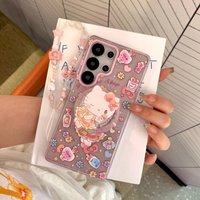 Luxury Sparkling Pink Dream Sanrio Magnetic For Magsafe Phone Case For Samsung Galaxy S26 Ultra S25 S24 Plus S23 FE Holder Cover