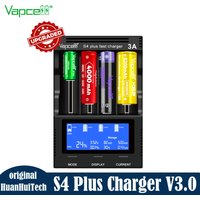 Original Vapcell S4 Plus V3.0 No Adapter (power cord) Fast Battery Charger 3A 4 Slots 12A Intelligent Charger