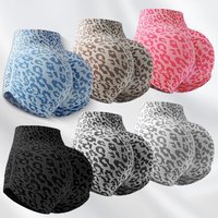 Fashion Leopard-Print Seamless Yoga Shorts for Women - High-Waisted Butt-Lifting & Skin-Tight Fitness Pants