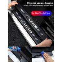 1/4/5Pcs Carbon Fiber Sticker Car Threshold Protective Film For Lexus F SPORT Plug-in Hybrid ES UX 300e GS LBX NX RX 350h 450h