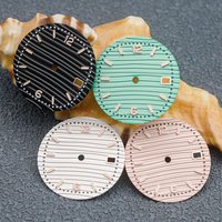 Nautilus Watch Dial NH35 Dial Green Luminous Fits for 7S26 4R35 4R36 NH35 NH36 Japan Automatic Movement Nautilus Watch Mod Parts