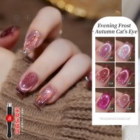 Kaniu 12ml Pink Cat Eye Gel Nail Polish Crystal Magnetic Gel Semi-permanent Soak Off UV Varnish Nail Art Salon Manicure