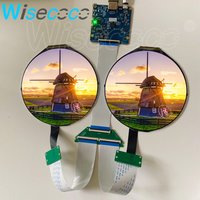 5 Inch Round IPS TFP LCD Screen Dual Circle Cycloid Display Module 2160*1080 Brightness Adjustable MIPI Controller Board